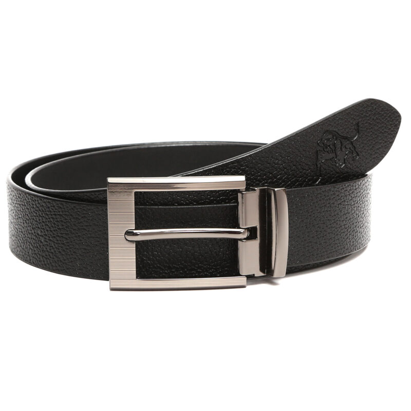 Men's Shrunken Print Vegetable Tanned Genuine Leather Belt