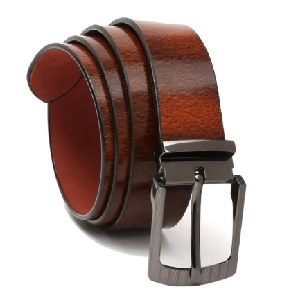 WildBuff Men's Oil Pull up Vegetable Tanned Genuine Leather Belt (WB412)