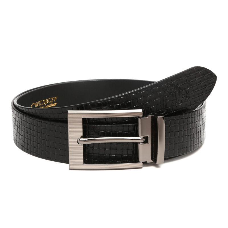 Men's Big Square Vegetable Tanned Genuine Leather Belt