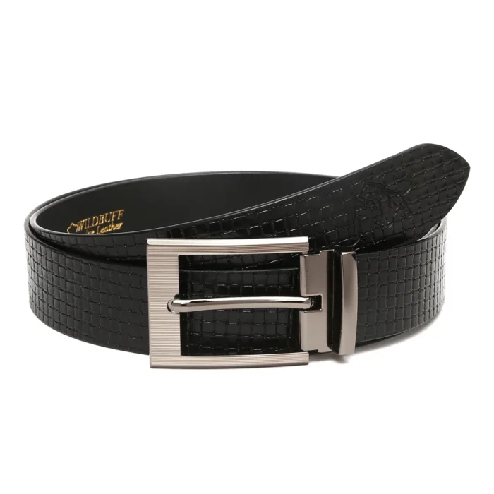 Men's Big Square Vegetable Tanned Genuine Leather Belt