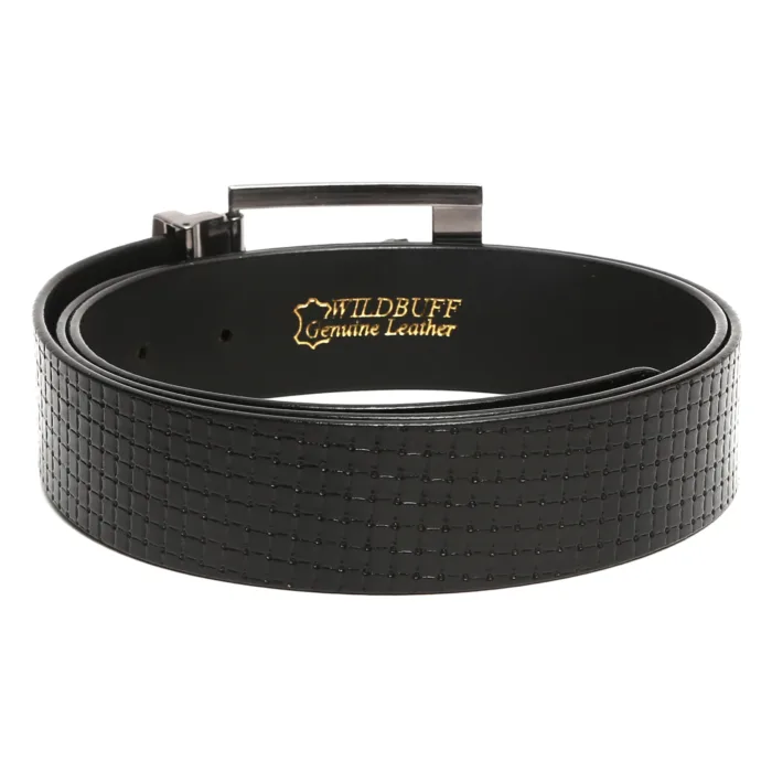 Men's Big Square Vegetable Tanned Genuine Leather Belt