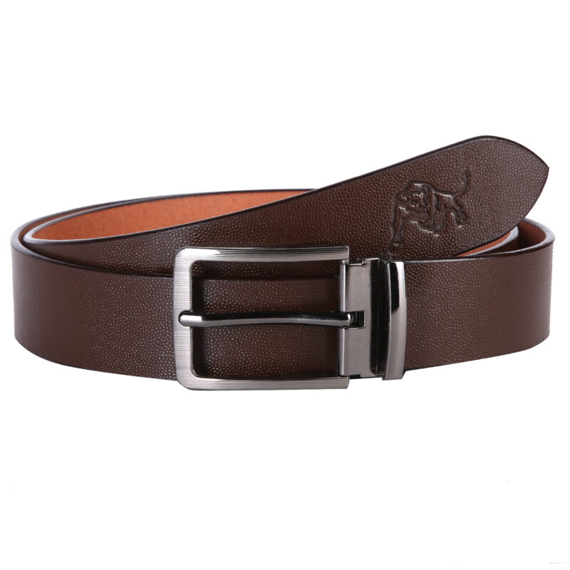 Men's Snake Print Vegetable Tanned Genuine Leather Belt
